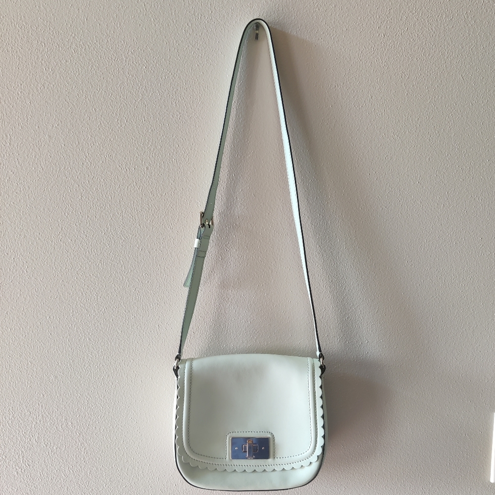 Kate Spade Mint Green Scalloped Crossbody Purse
